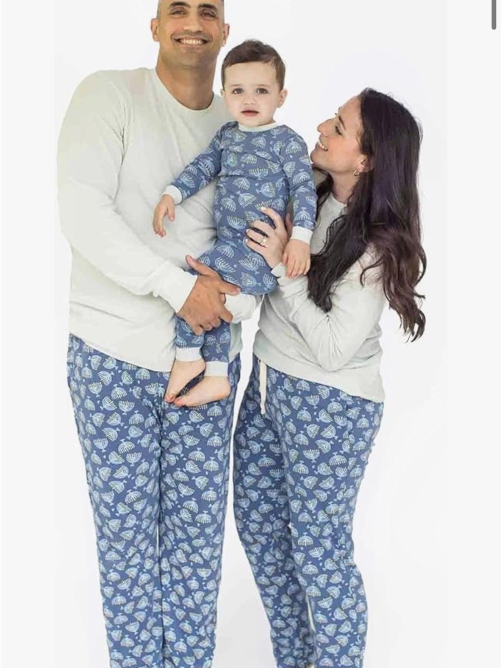 WOMENS Burt's Bees - Size Large - Hanukah Pajama Set - Cozy Long Sleeve